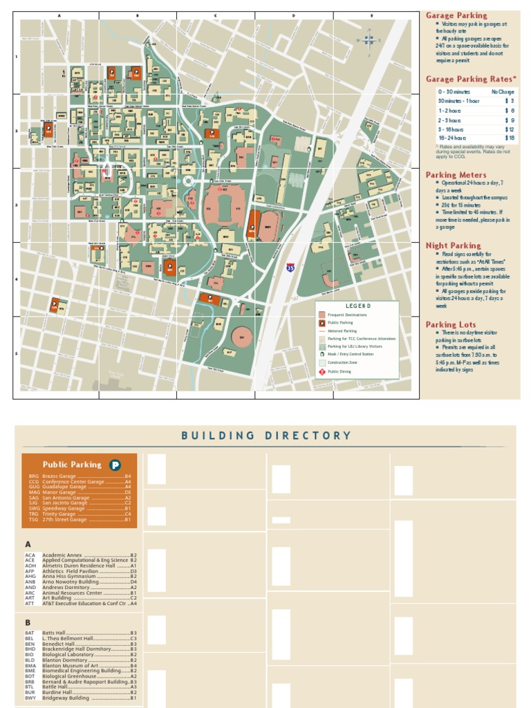 Texas State Museum Parking Guide | PDF | Parking | Road Transport
