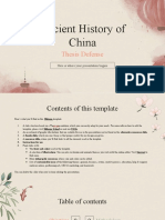 Ancient History of China Thesis by Slidesgo