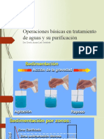 Operaciones Básicas en Tratamiento de Aguas