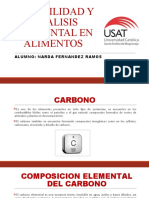 Solubilidad y Analisis Elemental en Alimentos