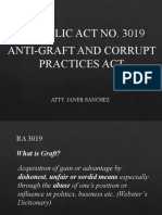 Republic Act No. 3019 Anti-Graft and Corrupt Practices Act