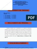 Reclutamiento de Personal