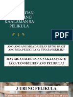 Karagdagang Batayang Kaalaman Sa Pelikula