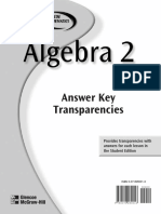 Answer Key Transparencies: Provides Transparencies With Answers For Each Lesson in The Student Edition