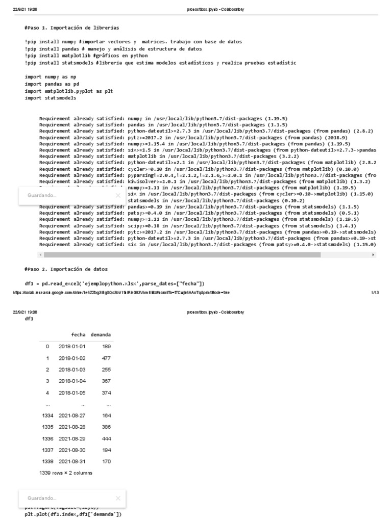 Pronosticos - Ipynb - Colaboratory | PDF | Application Software | Unix ...