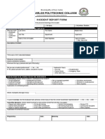 Incident Report Form: Don Carlos Polytechnic College