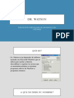 Dr Watson: depurador de errores de Windows