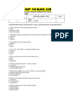 Soal PTS-UTS PJOK Kelas 2 Semester 1 - Www.pojoksekolah.com