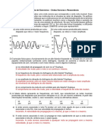 Segunda Lista de Exercícios - Ondas Sonoras e Ressonância