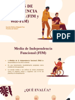 Medidas FIM y Wee-FIM para evaluar independencia funcional