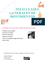 Las Cinco Clases Generales de Movimientos