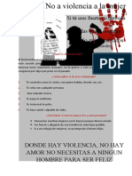 Afiche No A La Violencia A Las Mujeres