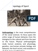 Anthropology of Sport