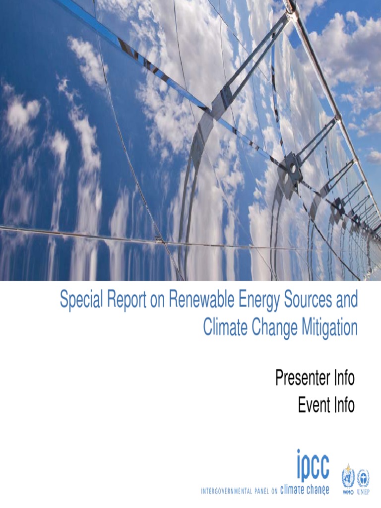 Renewable Energy Sources and Climate Change Mitigation - PowerPoint ...