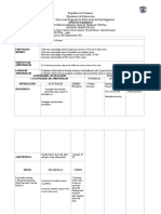 Plan Semanal Del 30 de Agosto Al 3 de Septiembre de 2021