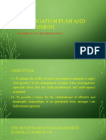 Investigation Plan and Management