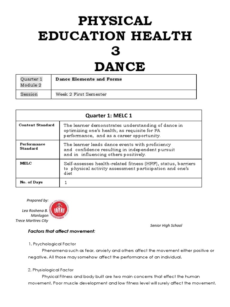 Understanding Dance Elements and Forms | PDF | Dances | Ballroom Dance