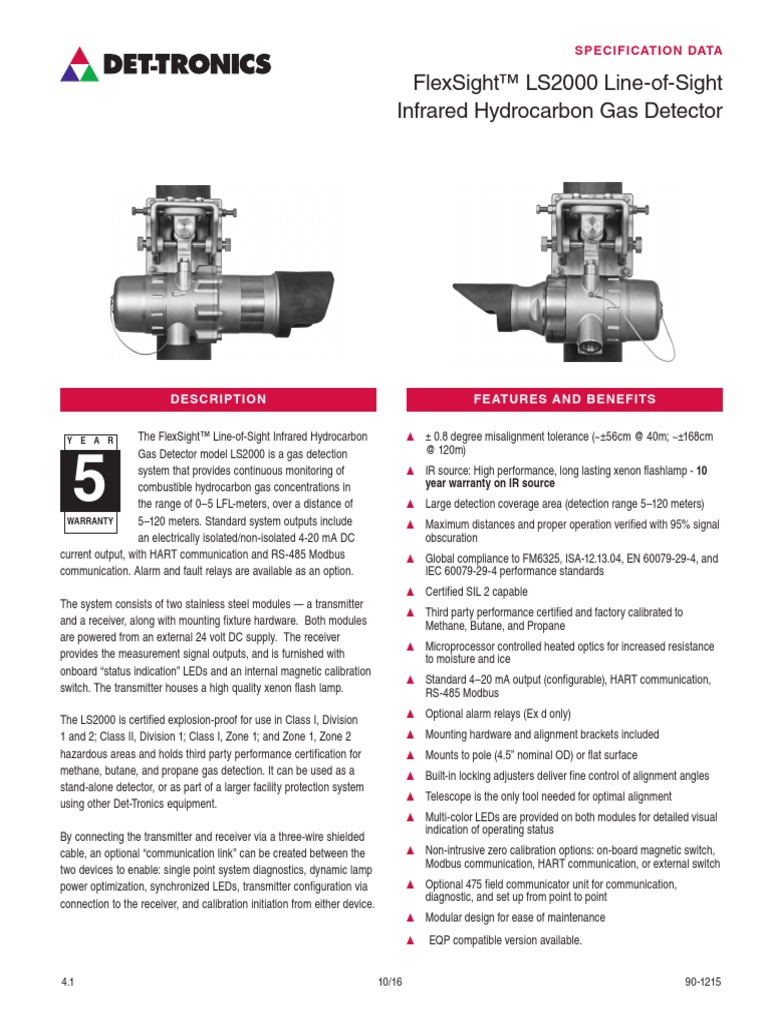 Open Path Gas Detector PDF Relay Electrical Engineering