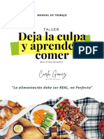 Manual TALLER DEJA LA CULPA Y APRENDE A COMER