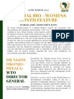 EATF - Womens Month Feature - DR NO-I