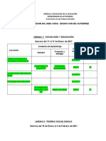 Cronograma Sociología