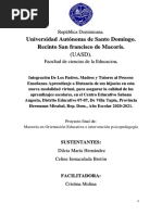 Ante Proyecto de Dilcia y Celine