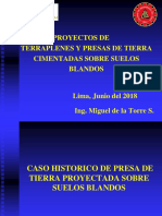Proyectos de Terraplenes y Presas de Tierra Cimentadas Sobre Suelos Blandos. Lima, Junio Del Ing. Miguel de La Torre s.
