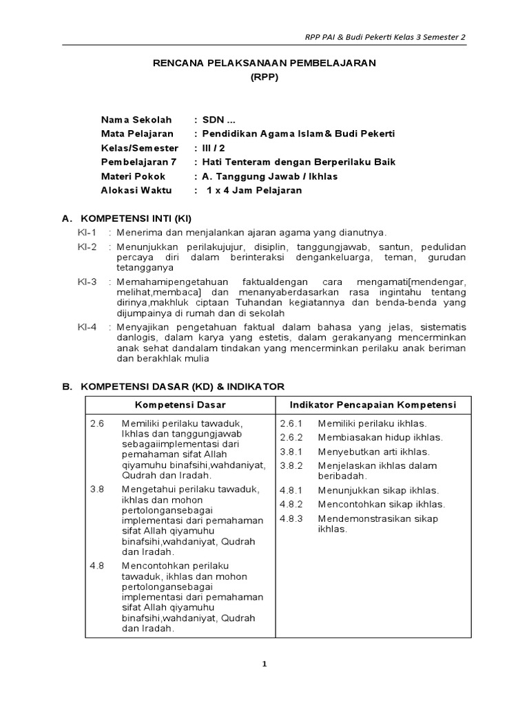 Rpp Semester 2 Pdf