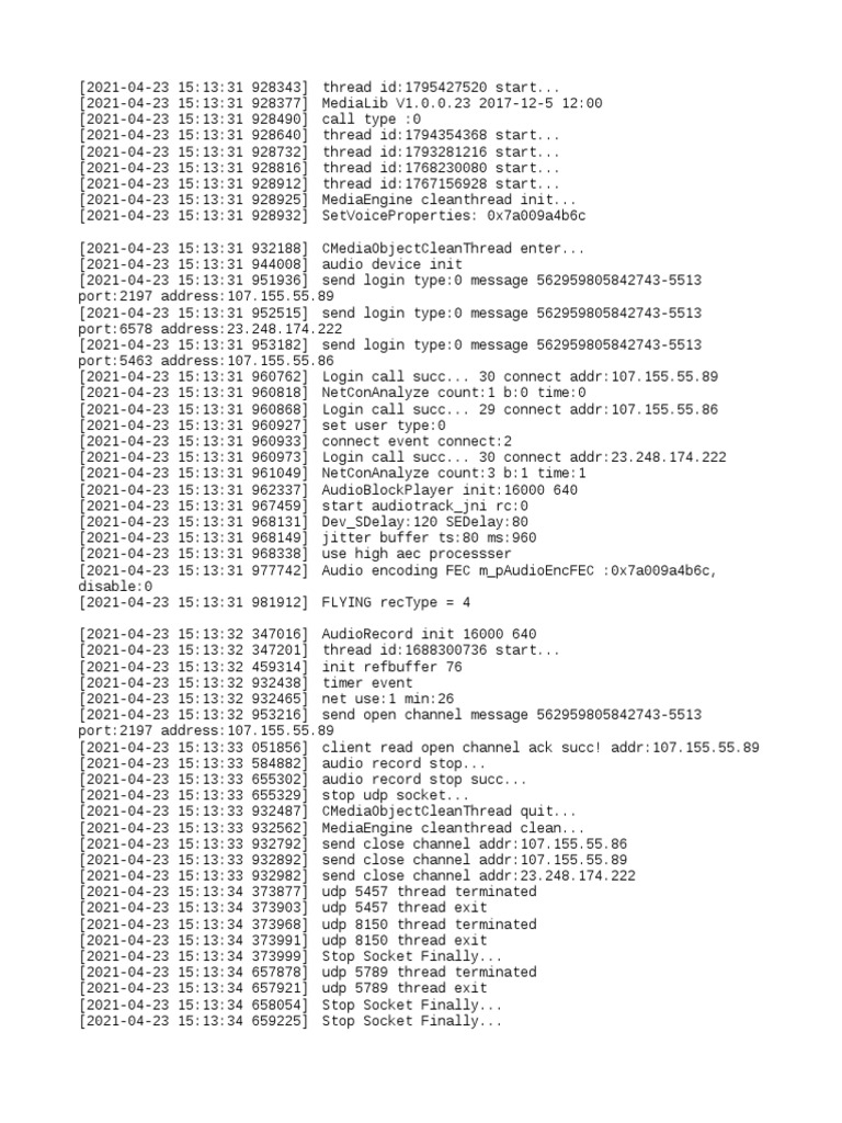 2021 04 23 - Log | PDF | Network Protocols | Computer Science