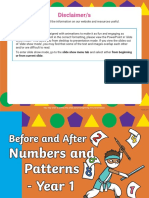 Au N 2549503 Before and After Numbers and Patterns Year 1 Powerpoint - Ver - 1
