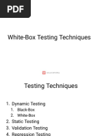 White Box Testing