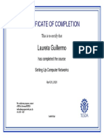 Set Up Computer Networks - Certificate of Completion