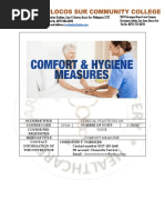 Module 1 Comfort and Hygiene Measure