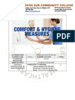 Module 1 Comfort and Hygiene Measure