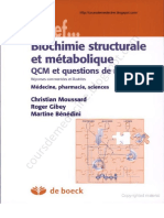 Biochimie Structurale Et Métabolique - QCM Et Questions de Révision
