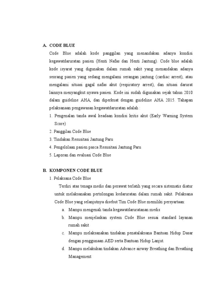 Code Blue KLP 2 | PDF