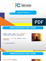 Aplicações da cromoterapia: mentalização e pedras