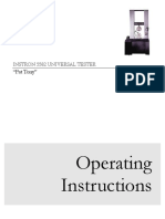 Instron Universal Tester Operating Instructions