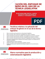 MINJUS DGDOJ XXII Pilar Pretell Enfoque de Género Técnica Legislativa