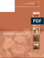 Rapport final IER : Synthèse