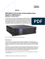 IBM 3000VA LCD 3U Rack Uninterruptible Power Supply For IBM System X