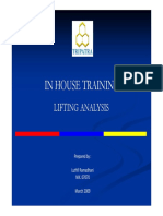 IN HOUSE LIFTING ANALYSIS TRAINING