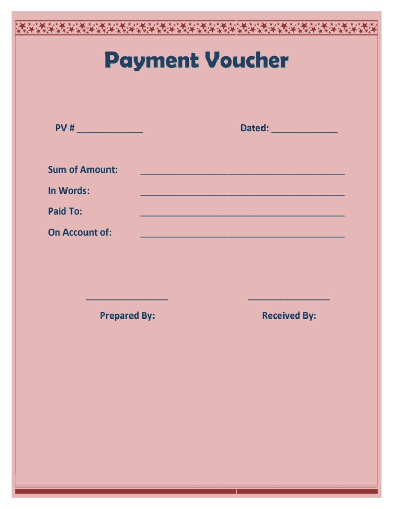 payment voucher template