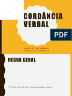 Concordancia Verbal