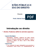 INSTITUIÇÕES PÚBLICAS E PRIVADAS DO DIREITO