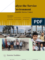 To Analyse The Service Environment (Automobile Service Centre)