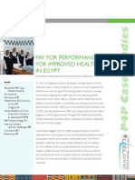 Pay for Performance for Improved Health in Egypt (2010)