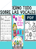 Cuaderno Aprendo Todo Sobre Las Vocales Por Materiales Educativos Maestras