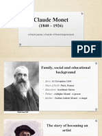 Claude Monet: A French Painter, A Founder of French Impressionist