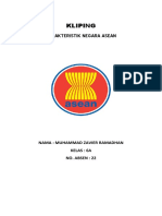 Kliping Karakteristik Negara Asean